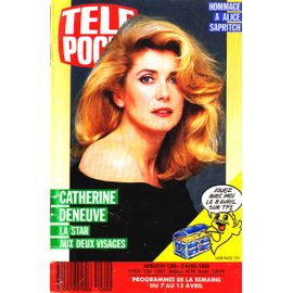 Télé Poche N°1260 (Programme Du 7 Au 13 Avril 1990) Catherine Deneuve La Star Aux Deux Visages