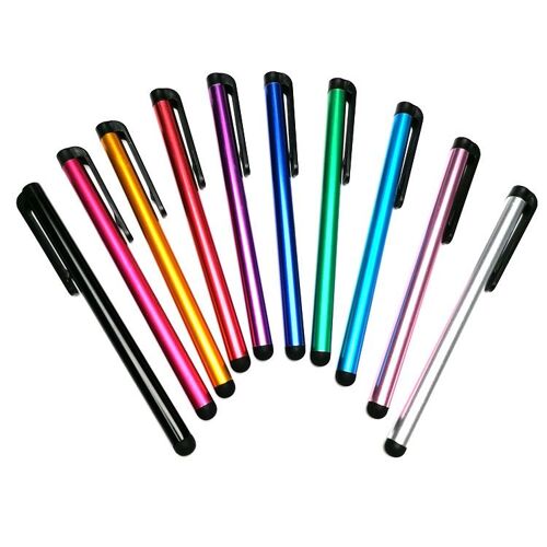 Lot De 100 Stylets Capacitifs Universels Pour Écran Tactile Compatibles Avec Ipad, Iphone, Samsung, Kindle Touch, Pour Tout Appareil - Couleur Aléatoire