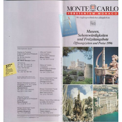 Monte Carlo Fürstentum Monaco 32 Pages
