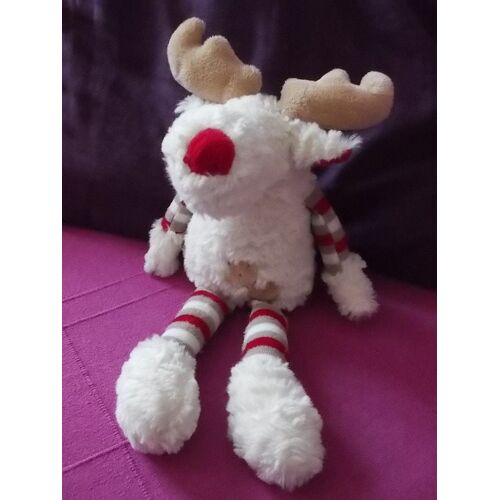 Doudou Pelcuhe Renne Gmbh Blanc Rouge Et Beige