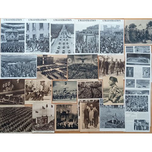 Lot 20 Articles-Photos Allemagne - Italie Années 30 Illustration (Fascisme)