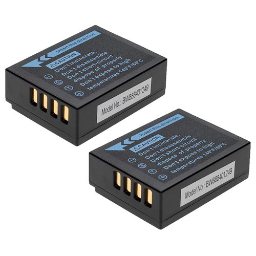 EXTENSILO 2x Batterie remplacement pour Fujifilm NP-W126, NP-W126s pour appareil photo (1140mAh, 7,2V, Li-ion)