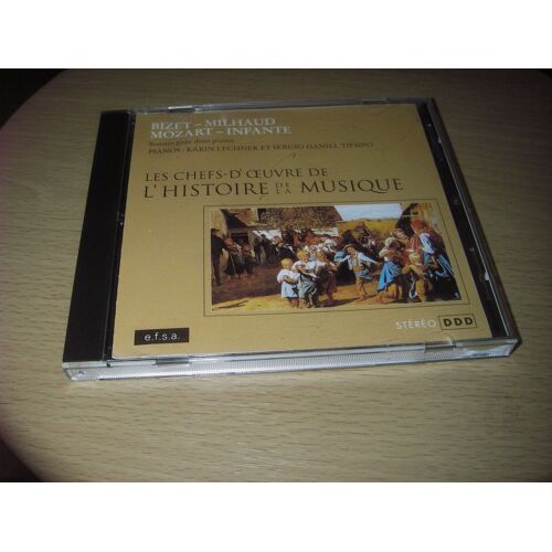 Les Chefs-D'oeuvre De L'histoire De La Musique. Bizet- Milhaud- Mozart-Infante- Sonate Pour 2 Pianos. Pianos: Karim Lechner Et Sergio Daniel Tiempo. E.F.S.A.