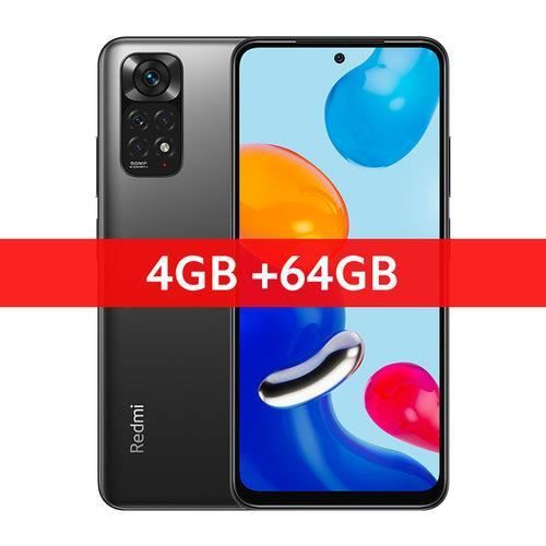 Xiaomi Redmi Note 11 4+64GO Gris Global Version Snapdragon 680 Octa Core 33W Pro Fast Charging 50MP Quad Camera 90Hz AMOLED