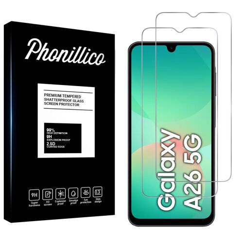 Verre Trempé pour Samsung Galaxy A26 5G [Pack 2] Film Vitre Protection Ecran Phonillico®