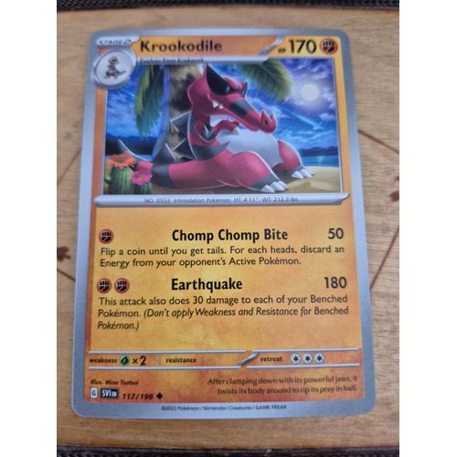 Carte Pokémon Krookodile 117/198 -- Crocorible