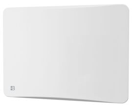 Radiateur électrique fixe à inertie sèche fonte + film avec thermostat interchangeable 1000W Bestherm ALMEA horizontal blanc