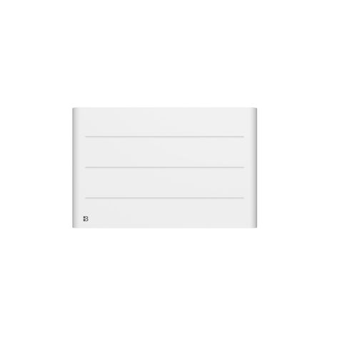 Radiateur électrique fixe à inertie sèche céramique 1500W Bestherm TANIN horizontal blanc