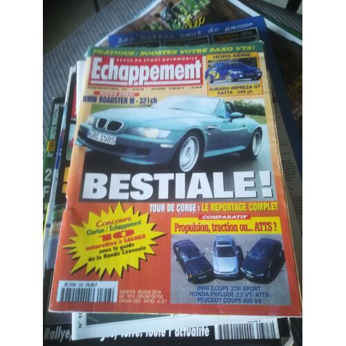Echappement 358 De 1997 Bmw Roadster M,Mercedes Clk320,Fiat Punto Sporting 16v,Peugeot 406 Coupe 2.0,Covette V8 5.7,Porsche 911 Carrera S,Laguna V6,Bmw Coupe 328i Sport,Honda Prelude 2.2 Vti 4ws,Atts