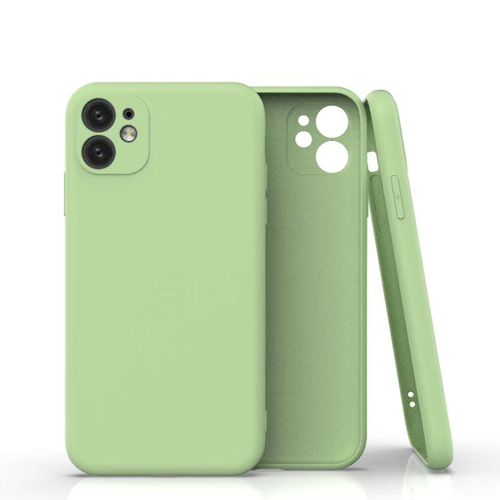 Coque Silicone Pour Iphone 12 / Iphone 12 Pro Couleur Vert Protection Objectif Appareil Photo Little Boutik®