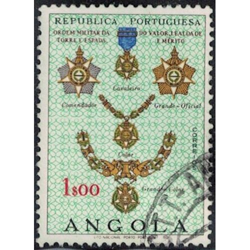 Angola 1967 Ordem Militar Da Torre E Espada Ordre Militaire Y&T Ao 542 Su