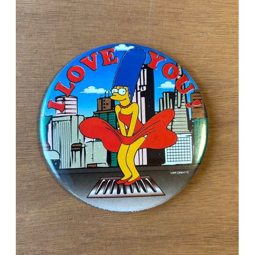 Badge Marge Simpson Marilyn