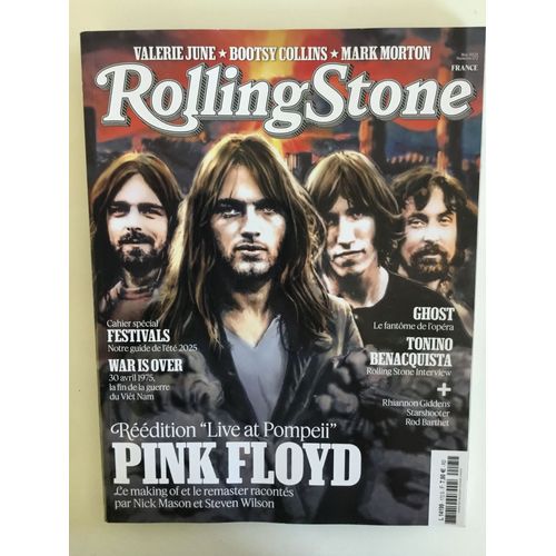 Rolling Stone 172 Pink Floyd Tonino Benacquista Cahiers Des Festivals Chute De Saigon 1975 Valerie June Bootsy Collins Mark Morton Starshooter Rod Barthet Milli Vanilli Midge Ure Peter Doherty Clouzo