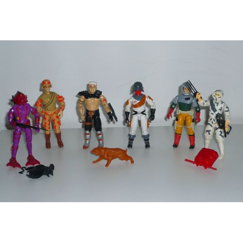 LOT 6 FIGURINES G.I. JOE HASBRO VINTAGE