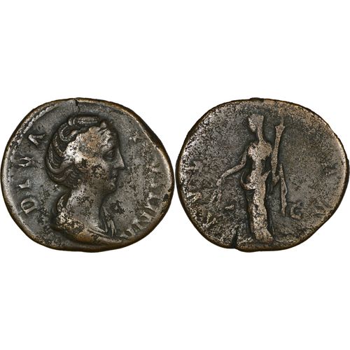 Rome - Sesterce - Faustine Mere - 147 Ad - Cérès Tenant Deux Épis Et Torche - 33.57 Mm - Ric.1117 - 25-302