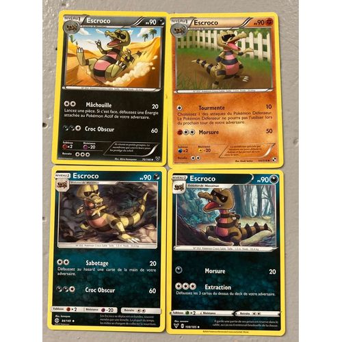 (3210) 4x Escroco (Pokemon) 