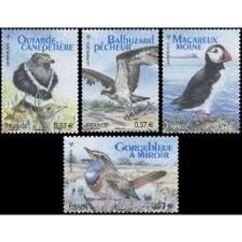 Centenaire De La Ligue Pour La Protection Des Oiseaux Série Complète Année 2012 N° 4656 4657 4658 4659 Yvert Et Tellier Luxe