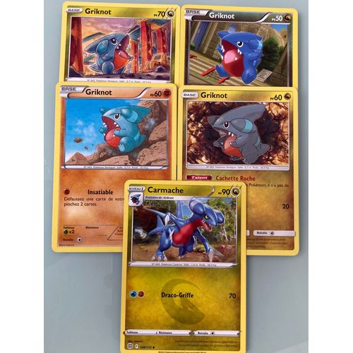 (3015) 4x Griknot + Carmache (Pokemon) 