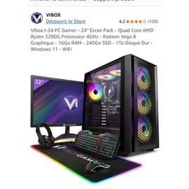 PC Gamer AMD Ryzen 3 - Ram 16 Go - DD 240 Go