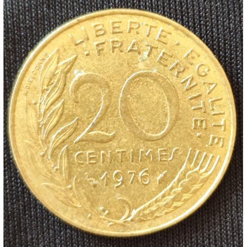 20 Centimes De Franc De 1976
