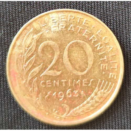 Pièce De 20 Centimes De Franc De 1963