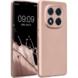 Kal-Housse Compatible Avec Xiaomi Redmi Note 14 Pro 5g / Poco X7 Coque - Housse De Téléphone Protection Souple En Tpu - Or Rose Métallique