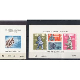 Mexique Timbres Série Préolympique 1965