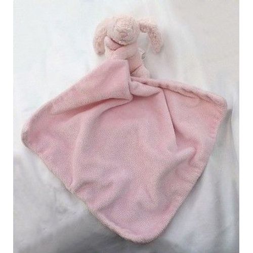 Doudou Peluche Lapin Rose Grand Mouchoir Jellycat