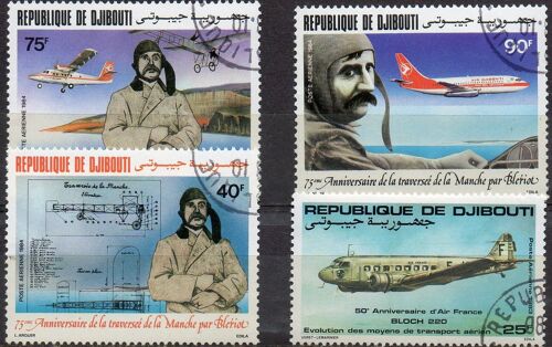 Djibouti Timbres Histoire De L'Aviation