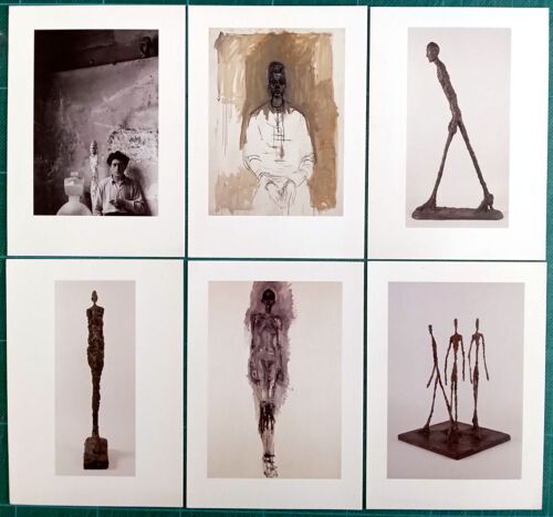 Lot De 6 Cartes Postales D'art, Oeuvres D'alberto Giacometti (Homme Qui Marche...)