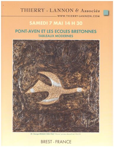 Pont-Aven Et Les Écoles Bretonnes, Tableaux Modernes. Catalogue De Vente 7 Mai 2011, Brest. Thierry-Lannon Commissaires