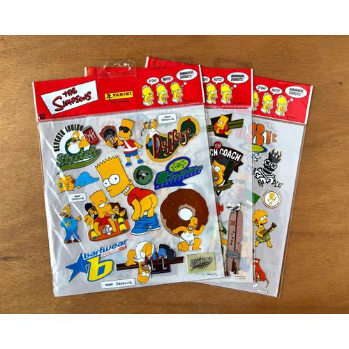 Lot De 3 Jeux D'Autocollants Simpson (Panini)