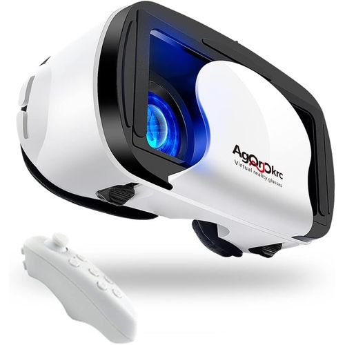 Lunettes Vr De Réalité Virtuelle Mobile Avec Télécommande, Jeux D'expérience Avec Lunettes Vr 3d[Z847]
