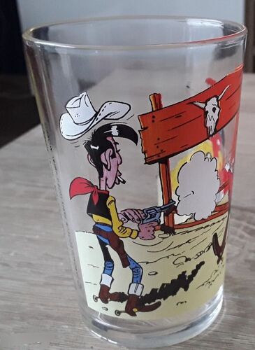Verre Lucky Luke - Collection 1972 - Dargaud Éditeur