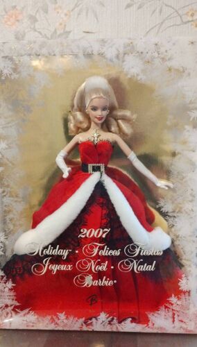 Poupée Barbie De Noël Année 2007 En Boîte Collection