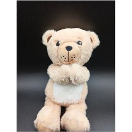 Doudou peluche ours beige - gifi création - env. 28cm