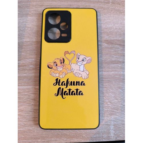 Coque En Silicone Avec Imprimé "Hakuna Matata" Le Roi Lion Pour Smartphone Xiaomi Note 12 Pro 5g