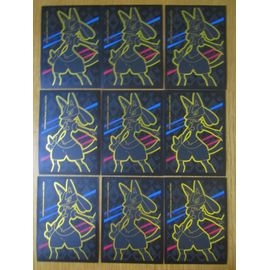 Lot De 9 Protèges Carte Pokémon À L'effigie De : Lucario