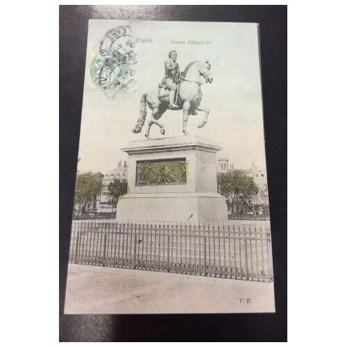 Carte Postale Paris Statue D'henri Iv En L'état Sur Les Photos