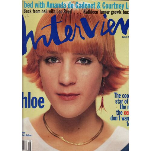 Interview (Edition Usa) / 08-1995 N°8 : Chloe Sevigny By Albert Watson (5p) - Lou Reed (2p)