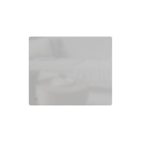 Radiateur électrique fixe à inertie sèche céramique façade en verre 1000W Bestherm IRIS horizontal blanc