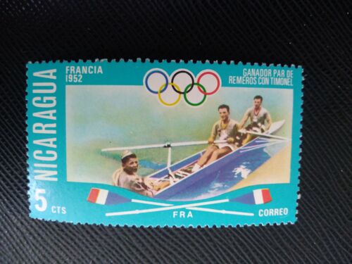 Timbre Nicaragua Y T 1055 Jeux Olympiques D'Été - Montréal - France 1952 1976 (060509 )