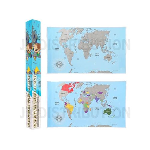 Carte Du Monde À Gratter