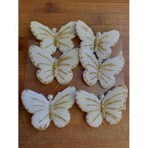 LOT DE 6 PAPILLONS A SUSPENDRE