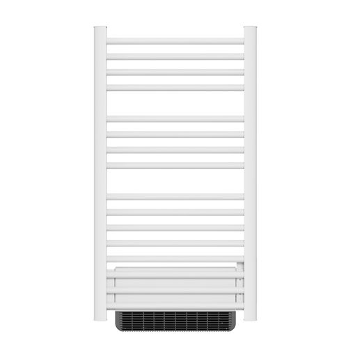 Sèche-serviette électrique sans fluide avec soufflerie 500W+1000W H.100,5xL54cm Bestherm HESTIA blanc