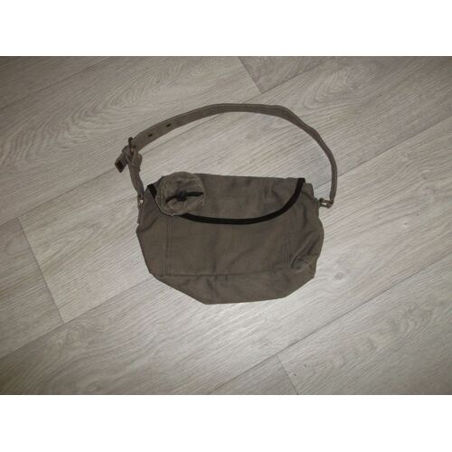 Petit sac porté épaule marron déco fleur TBE