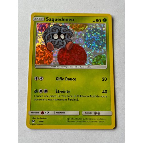 Carte Pokémon Saquedeneu 6/40 Holo Macdo 2019 