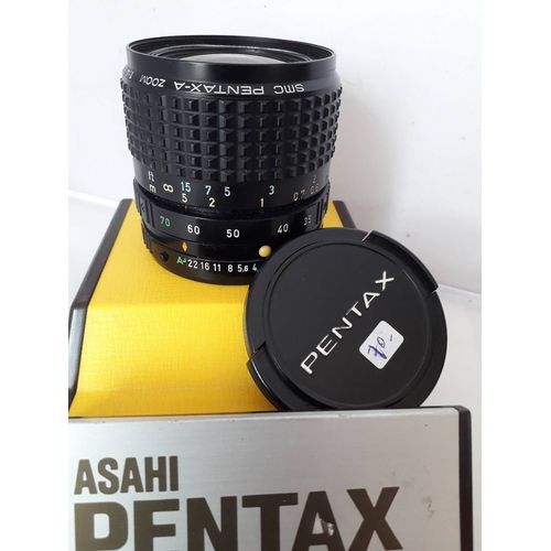 objectif ASAHI PENTAX A ZOOM 35-70 F 4 monture K MACRO