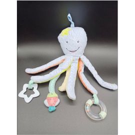 Doudou peluche poulpe pieuvre d'activités - Lupilu - bleu