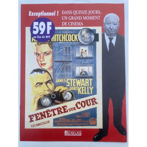 Fascicule / Dossier Presse Officiel Du Film "Fenêtre Sur Cour" - Alfred Hitchcock (Collection Ed. Atlas)
